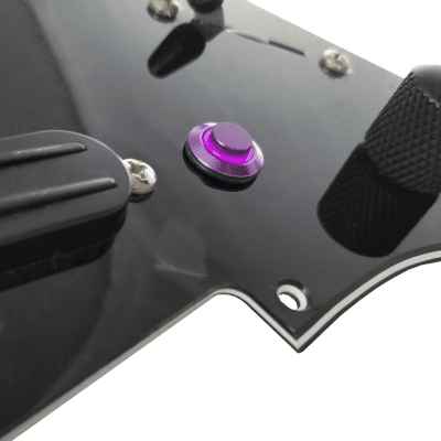 Tesi POCO 12MM Momentary Guitar Kill Switch Purple with Purple LED image 3