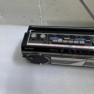 Sharp Stereo Radio Twin Cassette Recorder WQ-272 - Black - Two Way Speaker image 7