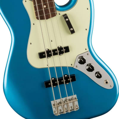 Fender Vintera II '60s Jazz Bass - 4-String Electric Bass, Rosewood Fingerboard, Lake Placid Blue image 4