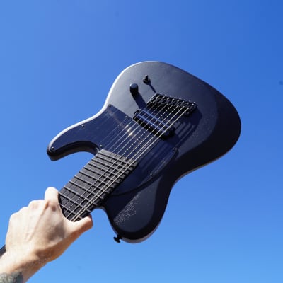 Schecter DIAMOND SERIES PT-8 MS Black Ops Satin Black Open Pore 8-String Electric Guitar (2024) for sale
