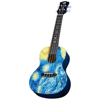 Luna Guitars Starry Night Concert Ukulele image 3