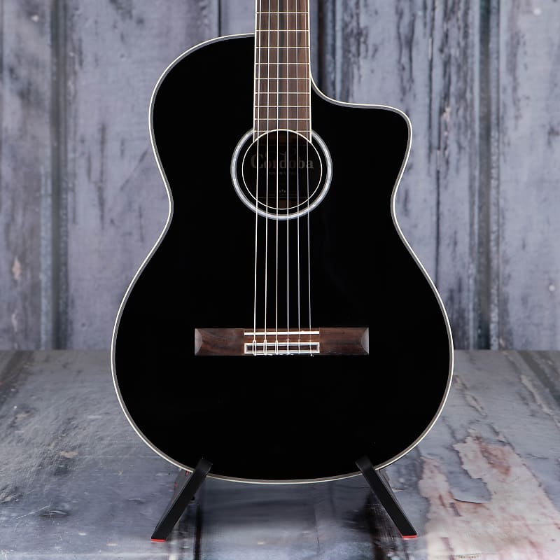 Cordoba Fusion 5 Jet Nylon String Acoustic-Electric Guitar - Black