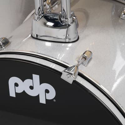 PDP Centerstage 5-Piece Drum Set (22" Bass, 10/12/16" Toms, 14" Snare) in Diamond White Sparkle image 4