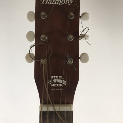 Harmony Steel Reinforced Neck Acoustic Guitar w/ Hard Case image 8