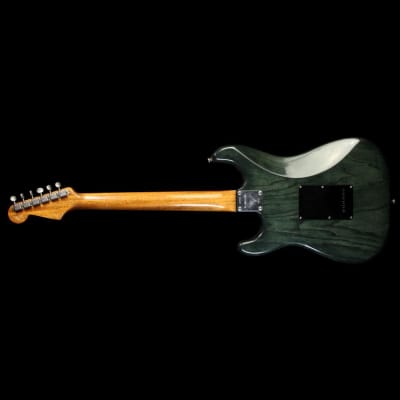 Fender Custom Shop Masterbuilt Yuriy Shishkov Pacific Battle Stratocaster Electric Guitar Transparent Green image 9