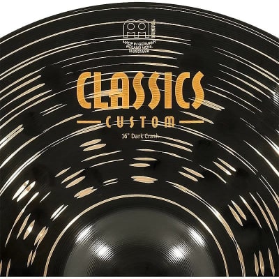 Meinl Classics Custom CC16DAC 16" Dark Crash Cymbal image 6