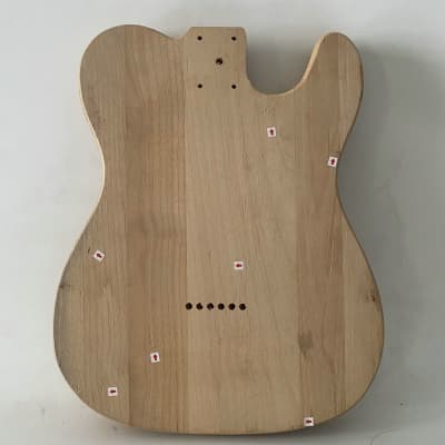 Unfinished Mahogany Wood Tele Style Guitar Body image 4