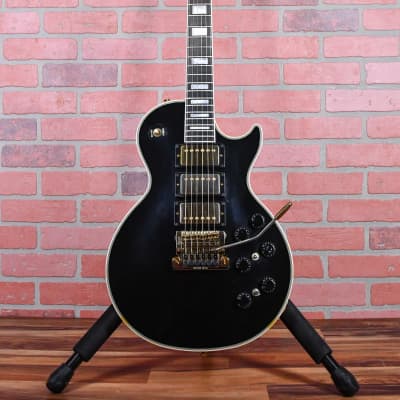Gibson Les Paul Custom Black Beauty 3-Pickup with Tremolo One Off Special Order Ebony 1984 w/Gibson hardshell Case image 4