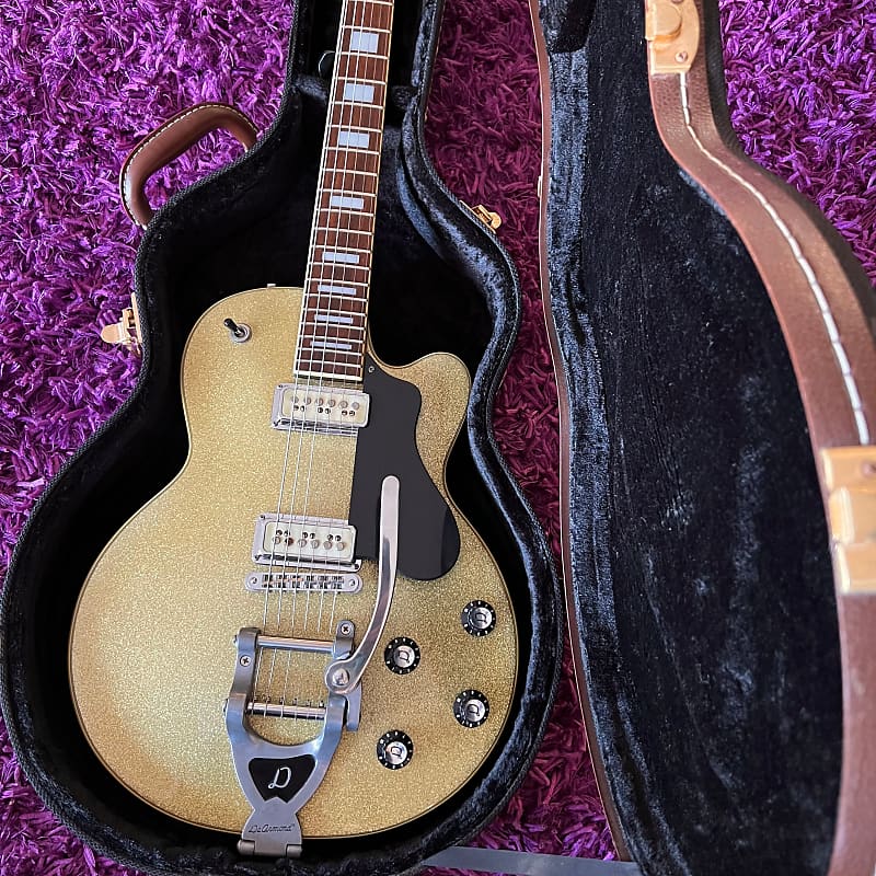 希少　dearmond by guild M-75T Used Guild M-75T DeArmond Champagne Sparkle Solid Body