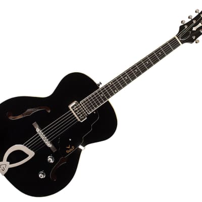 Guild T-50 Slim Dynasonic Hollowbody Guitar - Black for sale