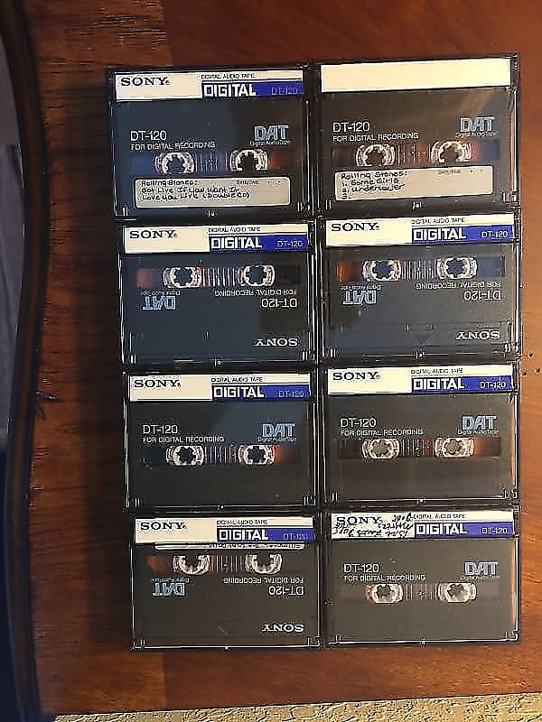 SONY- DT-120 -Dat tapes - 16 - dat tapes total - used once for digital  recorded MUSIC - MINT.