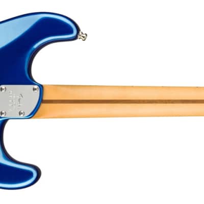 Fender American Ultra Stratocaster Left-Handed, Maple FB, Cobra Blue w/ Case image 3