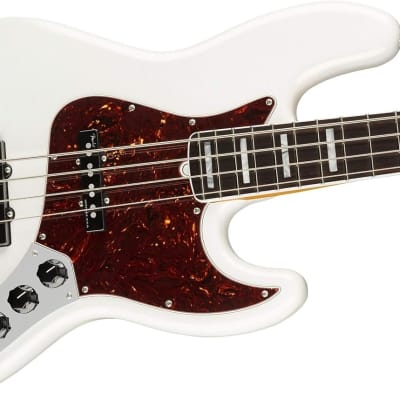 Fender American Ultra Jazz Bass, Arctic Pearl, Rosewood Fingerboard image 4
