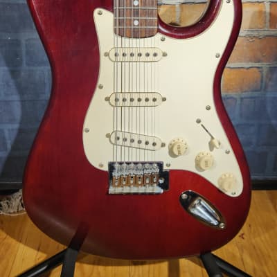Johnson S-Style Electric Guitar Red New Strings Set Up image 7