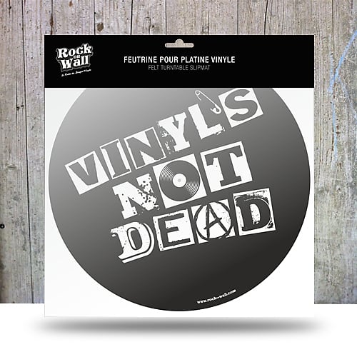 RockonWall Vinyl Record Player Felt Turntable Mat - Vinyl's not Dead image 1