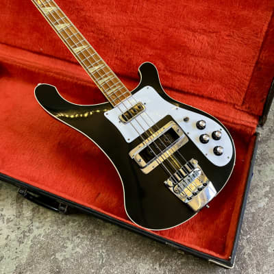 Rickenbacker 4001 Bass guitar 1977 - Jetglo original vintage USA image 2