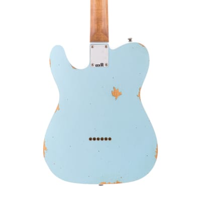 Fender Custom Shop 1960 Bound Telecaster Relic, Lark Custom - Daphne Blue (736) image 5