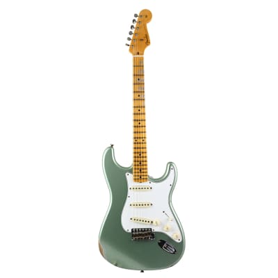 Fender Custom Shop Limited Edition Tomatillo Stratocaster® Special - Relic®, Super Faded Aged Sage Green Metallic image 3