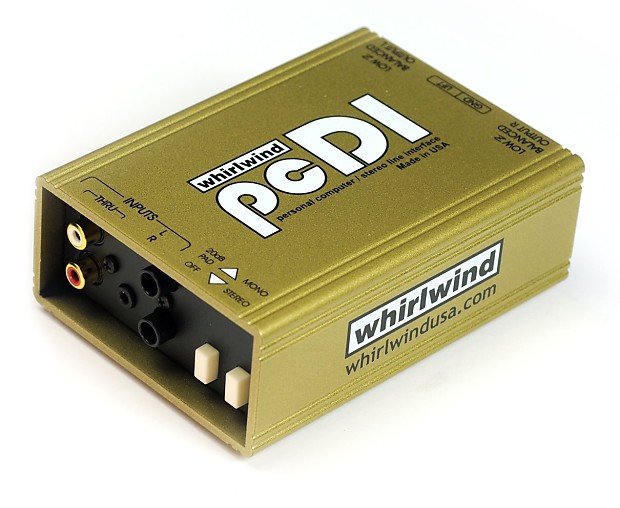 Whirlwind pcDI Stereo Direct Box for Multimedia Presentations image 1