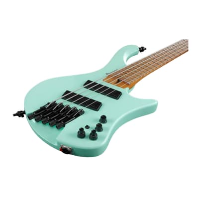 Ibanez EHB Headless Multi-Scale 5-String 24 Frets Bass Guitar (Right-Handed, Sea Foam Green Matte) image 5