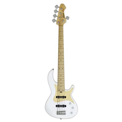 ARIA RSB 618/5, white - 5-Saiter E-Bass for sale