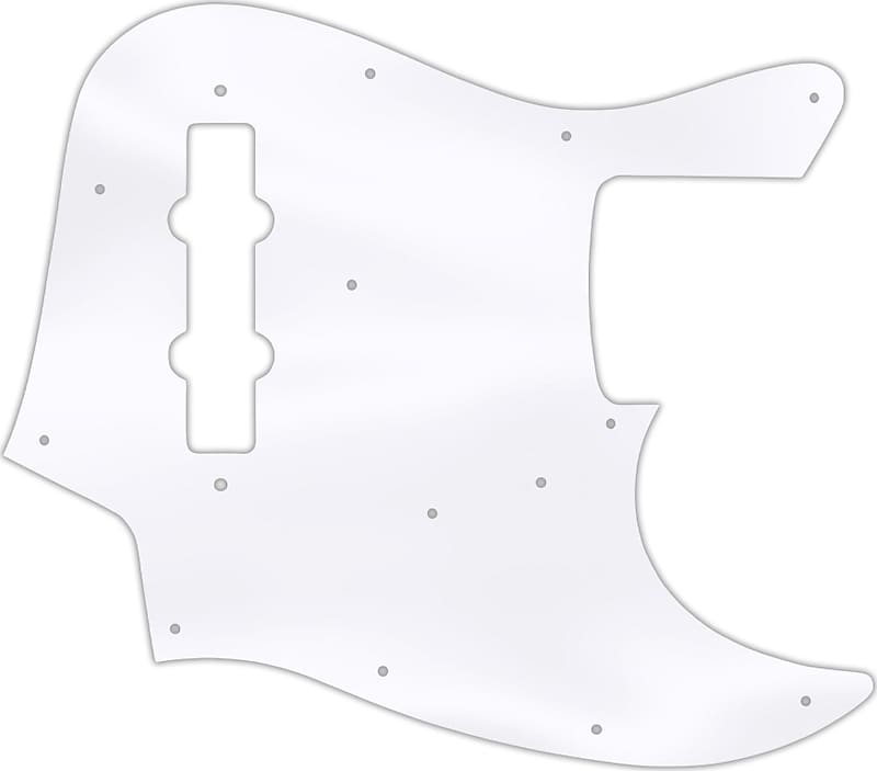 WD Custom Pickguard For Fender Made In Japan Jazz Bass #45T Clear Acrylic Thin image 1