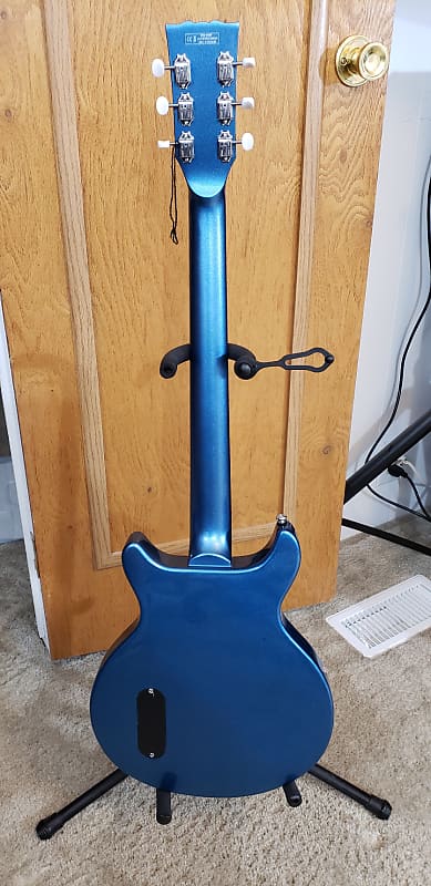 Harley Benton DC Junior LTD Pelham Blue | Reverb