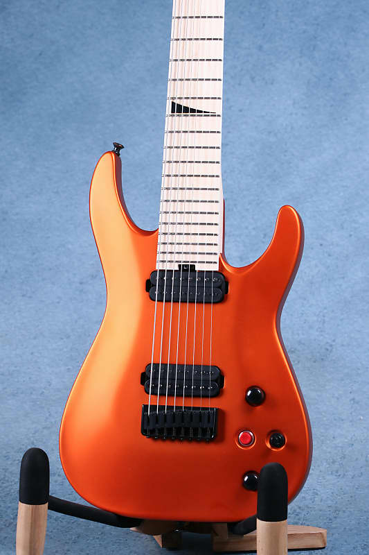 Jackson Pro Series Dinky DKA8M 8 String Satin Orange Blaze Electric Guitar  (B-STOCK) - MXJ1802177B