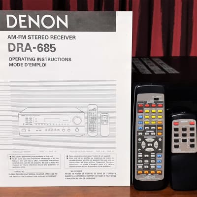 2004 Denon DRA-685 AM/FM Audio Video Stereo Receiver With Turntable PHONO Input image 7