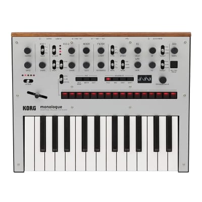Korg Monologue Monophonic Analog Synthesizer with Presets (Silver)
