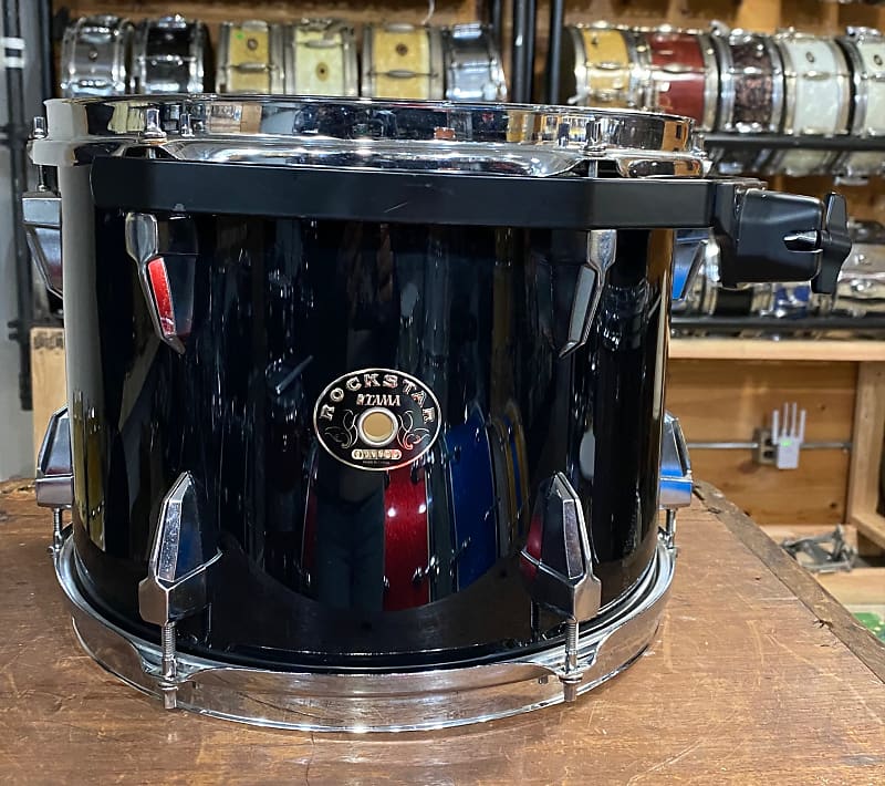 Tama Rockstar Black 8x12" Rack Tom w/Original Suspension Reverb