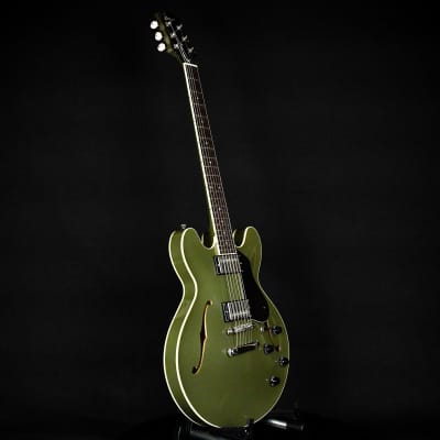 Collings I-35 LC Semi-Hollowbody Olive Drab Green Rosewood Fingerboard  (221956) image 11