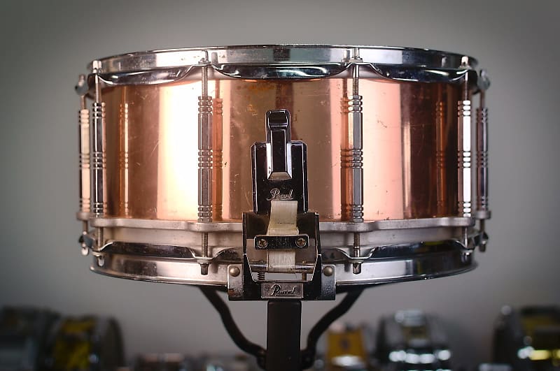 Pearl C-914D Free-Floating Copper 14x6.5 Snare Drum (1st Gen