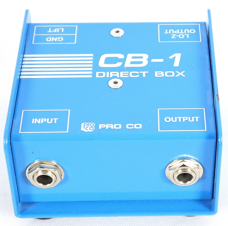 ProCo CB-1 DI Passive Direct Box D.I. Acoustic Guitar Bass Keyboard - Blue image 1