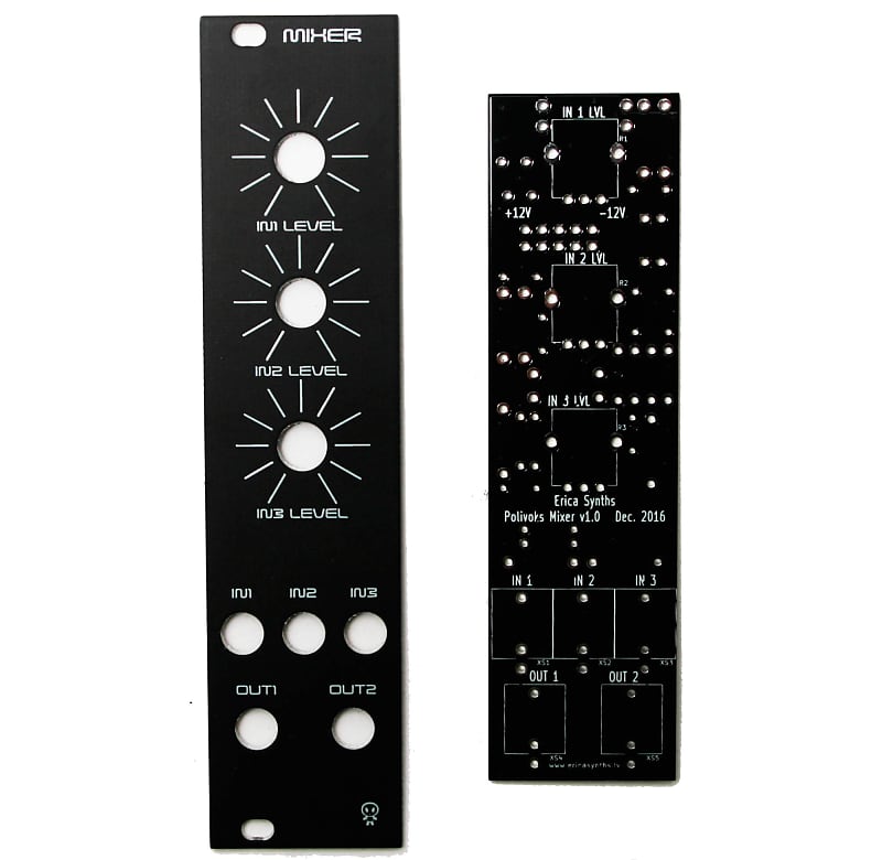 Erica Synths Mixer II PCB and Panel image 1