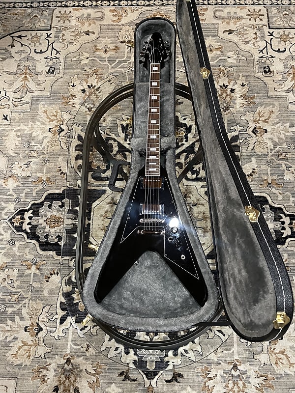 Edwards by ESP E-FV-120D Flying V 2015 Black Made in Japan Edwards by ESP E-FV-120D Flying V 2015 Black Made in Japan
