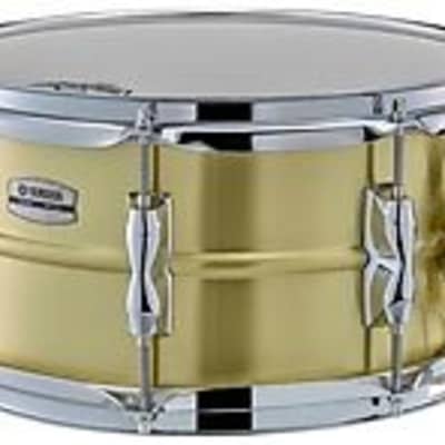 Yamaha Recording Custom Brass Snare Drum - 6.5 x 13-inch - Brushed image 1