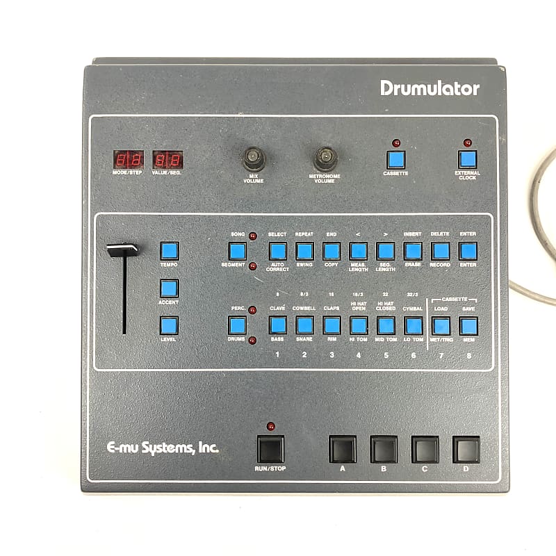 E-MU Systems Drumulator store Pad Programmer Emulator 1983 USA Drumcomp