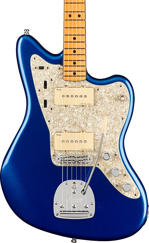 Fender American Ultra Jazzmaster Electric Guitar, Maple Fingerboard, Cobra Blue image 1