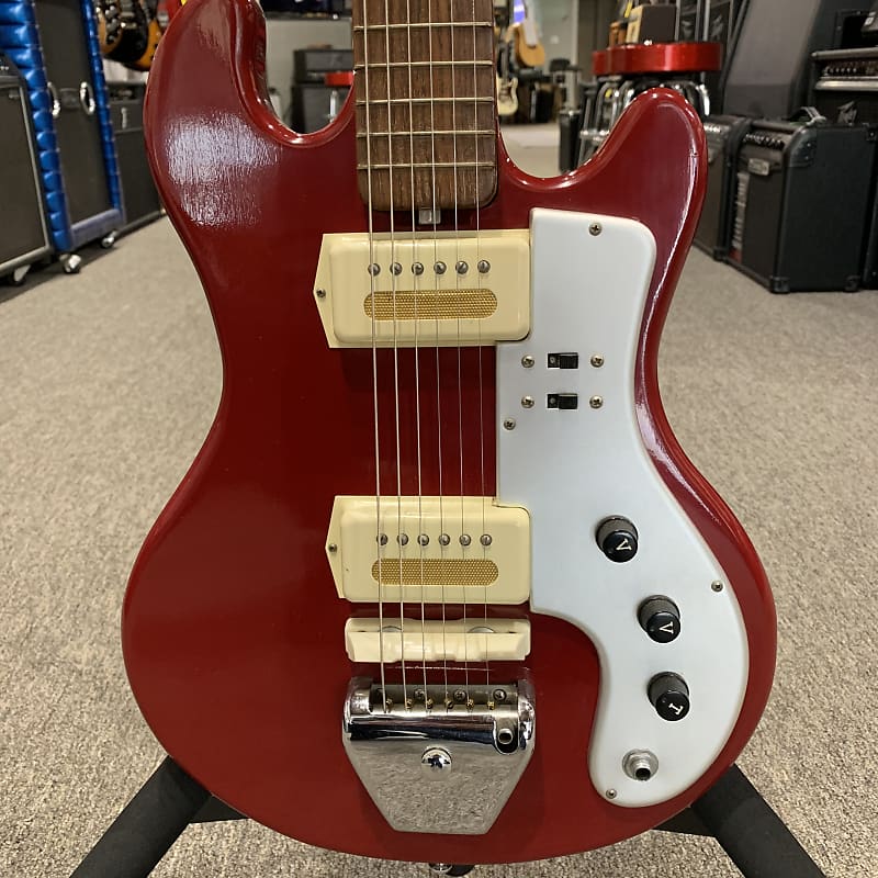 全商品オープニング価格！ MIJ LG-85T Guyatone 1960's Gold and Case Original w/ Foil ギター