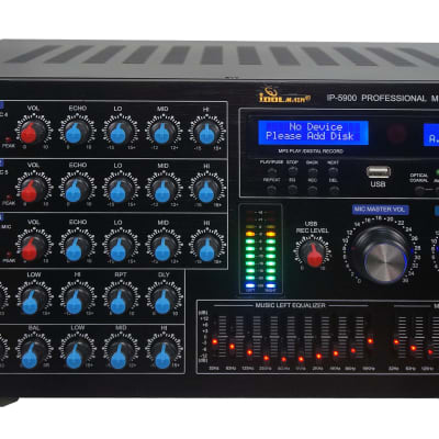 IDOLmain IP-5900 Professional 6000W Karaoke Mixing Amplifier/w Echo & Delay Control, Optical/HDMI image 1
