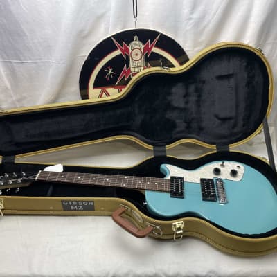 Gibson M2 Melody Maker Singlecut Guitar with Case 2017 - Teal for sale