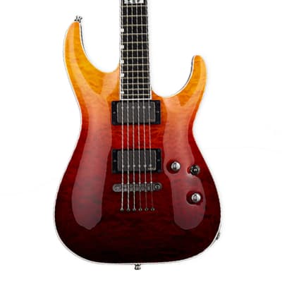 ESP E-II Horizon NT-II Electric Guitar - Tiger Eye Amber Fade image 3