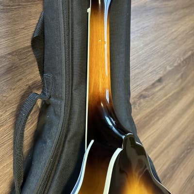 Donner Mandolin A Style 90’s - Mahogany Sunburst DML-1 with Gig Bag and Extra Strings image 23