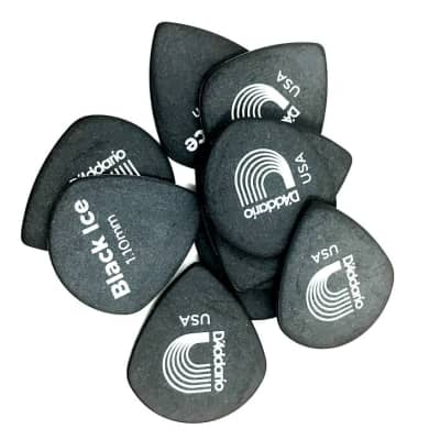 D'Addario - Planet Waves Guitar Picks  Black Ice  10 Pack  Duralin  Heavy for sale