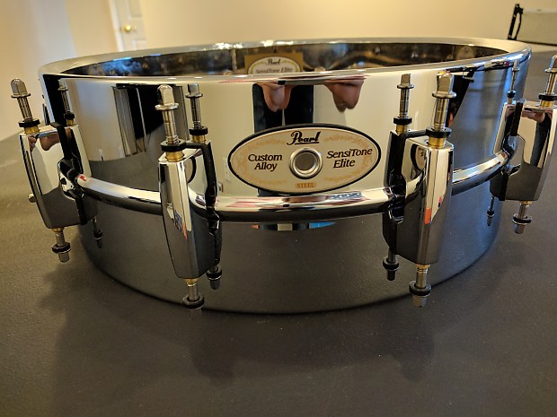14x5 Pearl SensiTone Elite Custom Alloy Steel Snare Drum Shell And Hardware Only