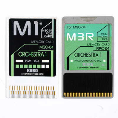 Korg M3R Orchestra 1 Set MSC-04 + RPC-04 - PCM + Program Card - Pair