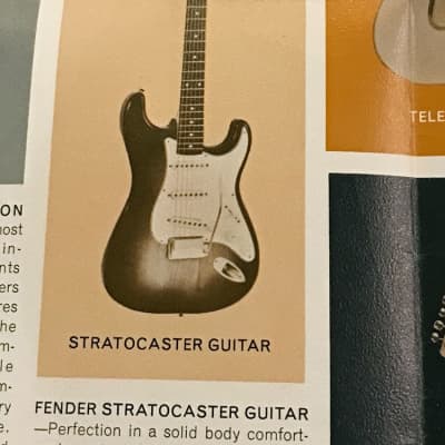 Original Vintage 1961 Fender Fold-Out Catalog image 7