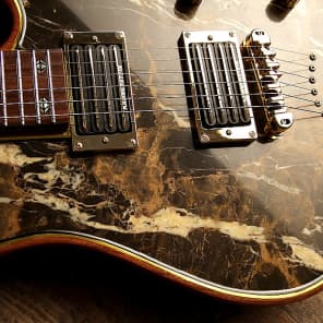 Insane Zerberus Nemesis with real Black & Gold Marble top customshop guitar #1BG001 Bild 9