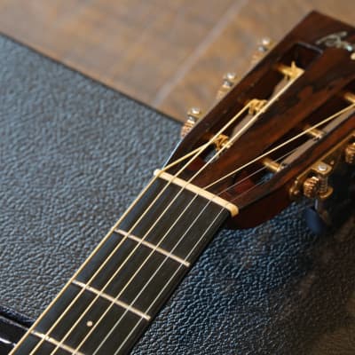 2012 Bourgeois Custom DS Acoustic/ Electric Guitar Adirondack Spruce & Figured Mahogany + Hard Case image 10